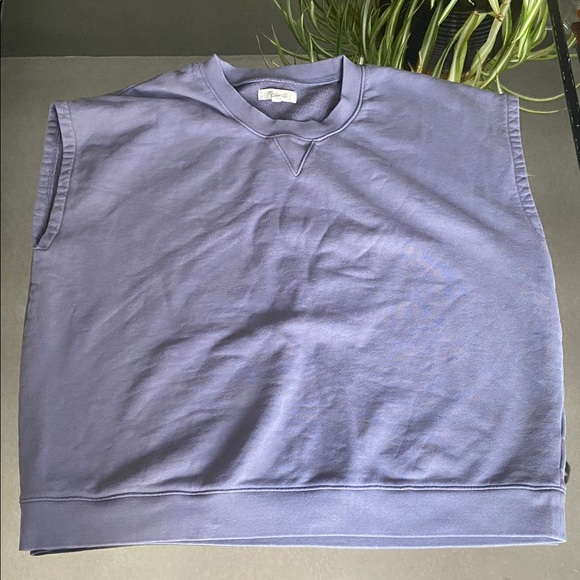 Madewell Tops - Madewell Lavender Sleeveless Sweatshirt Top